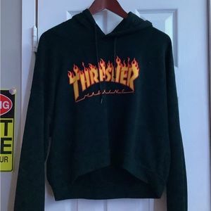 Classic Cropped Thrasher Hoodie